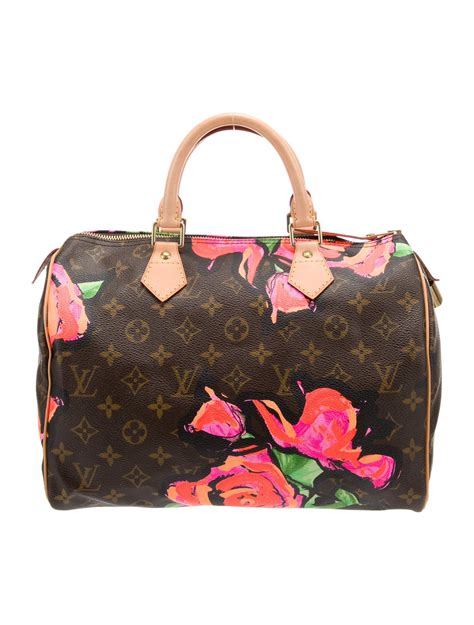 x Stephen Sprouse Monogram Roses Speedy 30.